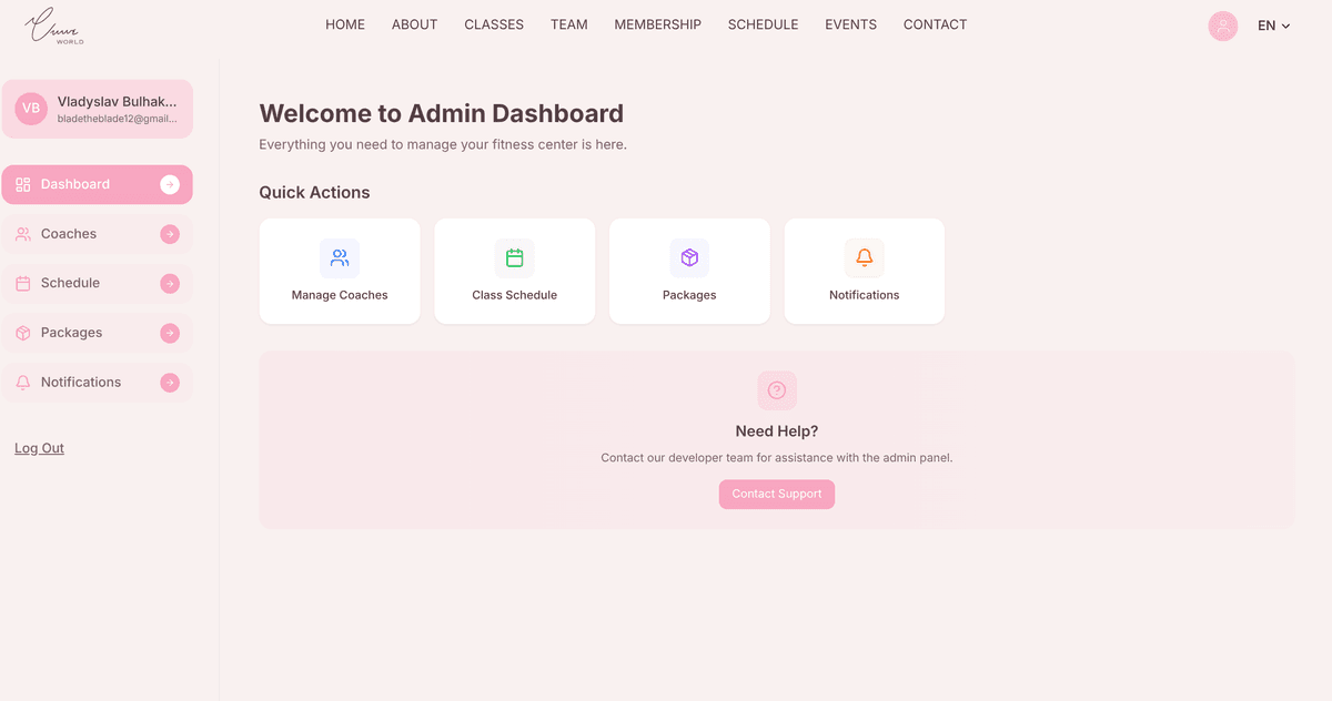 Admin Dashboard